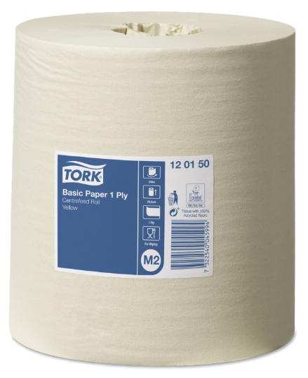 Czyściwo - TORK BASIC PAPER YELLOW CFEED M2 (6 ROL) #120150