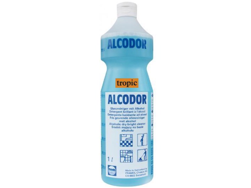Płyn do mycia powierzchni o przyjemnym zapachu - PRAMOL ALCODOR TROPIC 1L #10067.00197
