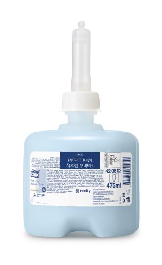 Mydło w płynie do włosów, ciała i rąk - TORK PREMIUM SOAP LIQUID MINI H&B 475ML #420602