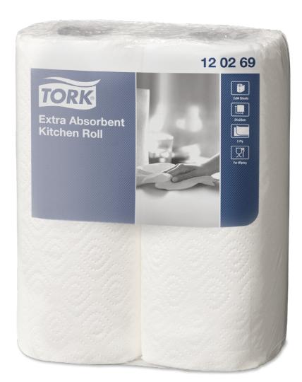 Ręcznik papierowy do kuchni - TORK PREMIUM KITCHEN ROLL (2ROL) #120269