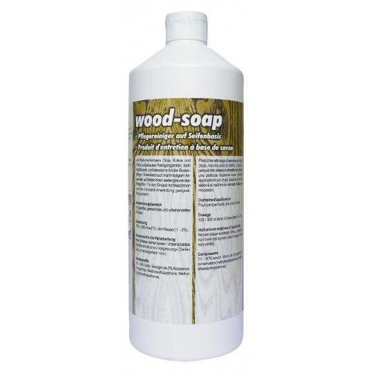 Środek do pielęgnacji drewna na bazie naturalnego mydła - PRAMOL WOOD-SOAP 1L #21209.07701