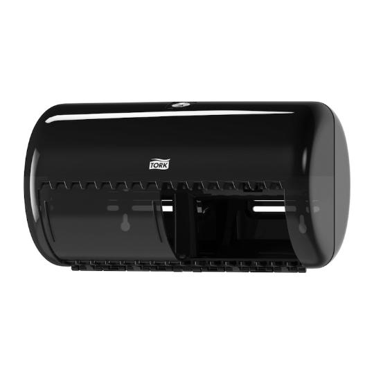 Podajnik na papier toaletowy - TORK DISP T-PAPER ROLL TWIN BLACK #557008