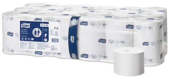 Papier toaletowy - TORK TOILET ROL CORELESS MIDSIZE (36ROL) #472199