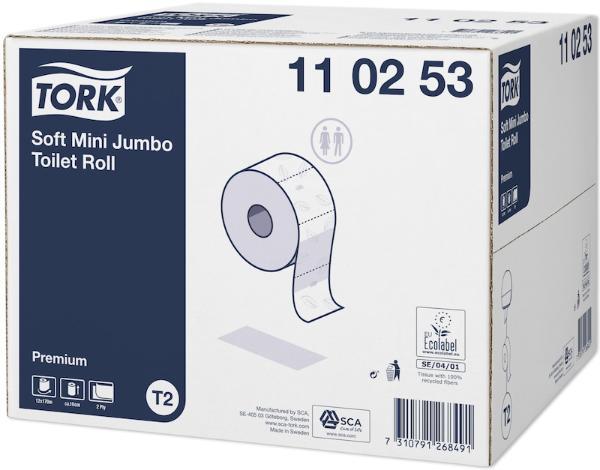 Papier toaletowy - TORK PREM T.PAPER MINI JUMBO ROLL (12ROL)#110253